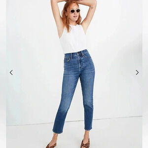 Madewell The Perfect Vintage Crop Jean in Cassie Wash